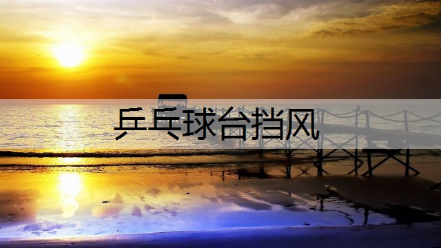 乒乓球台挡风