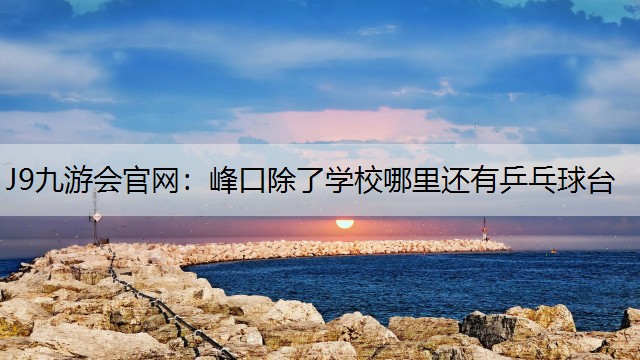 J9九游会官网：峰口除了学校哪里还有乒乓球台