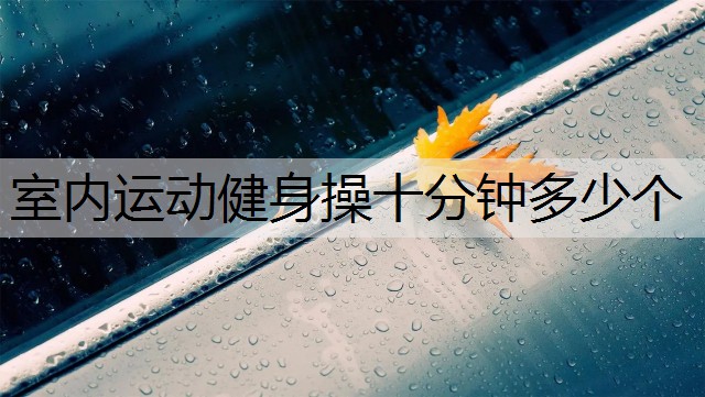 室内运动健身操十分钟多少个