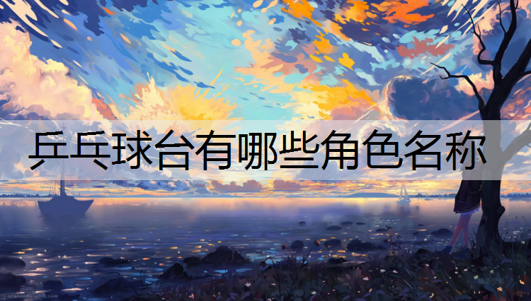 乒乓球台有哪些角色名称